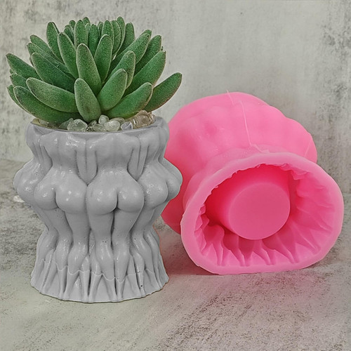 Body concrete flower pot - body,