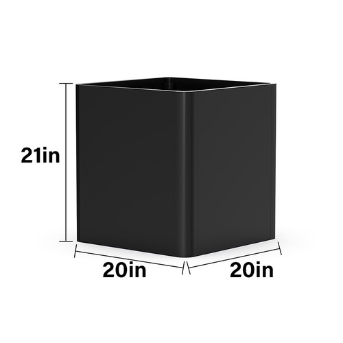 Metal square planter box - square,